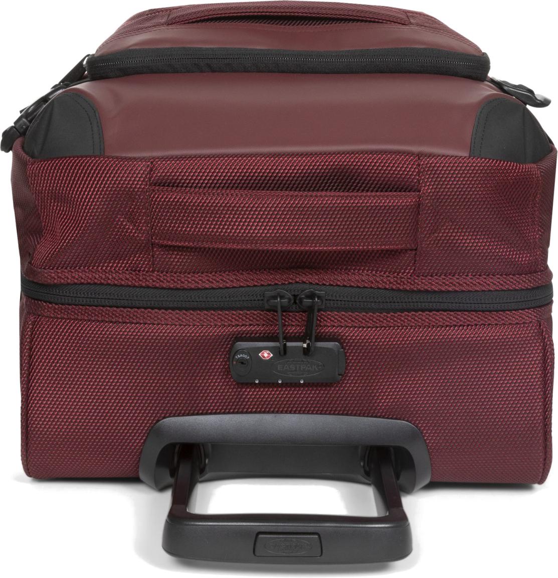 2 Rad Trolley Eastpak Tranverz M CNNCT Premium Burgundy Rot Carbon