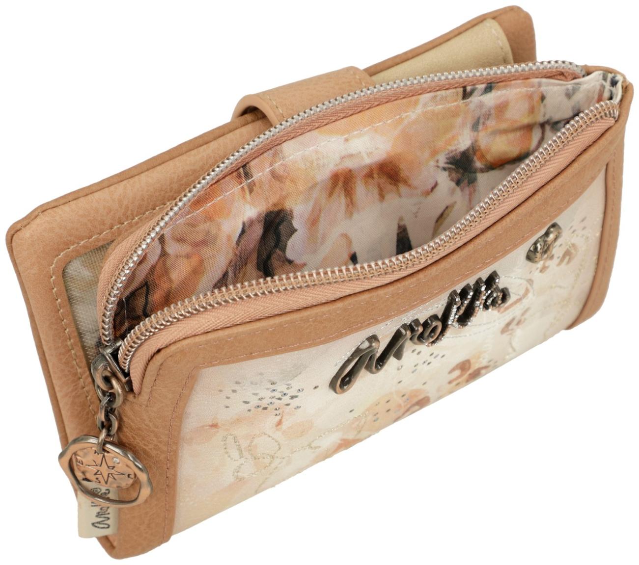 2. WAHL - Damengeldtasche beige nude Glitzer Anekke Memories Stories