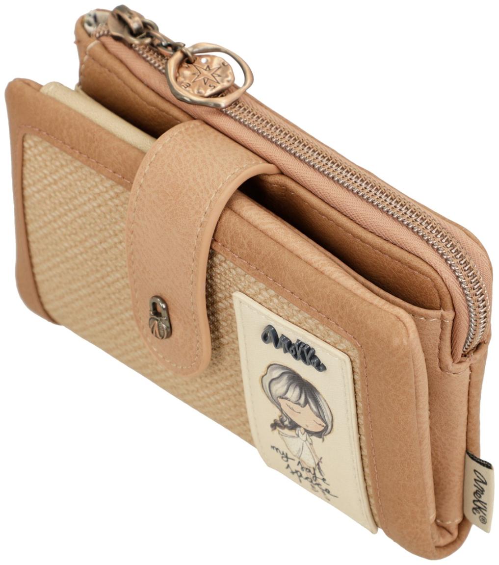 2. WAHL - Damengeldtasche beige nude Glitzer Anekke Memories Stories