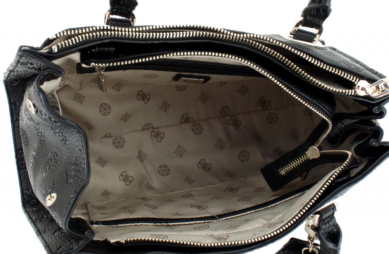 2. Wahl Anhänger fehlt Kurzgrifftasche Cresidia II Guess Dark Taupe Markenprägung