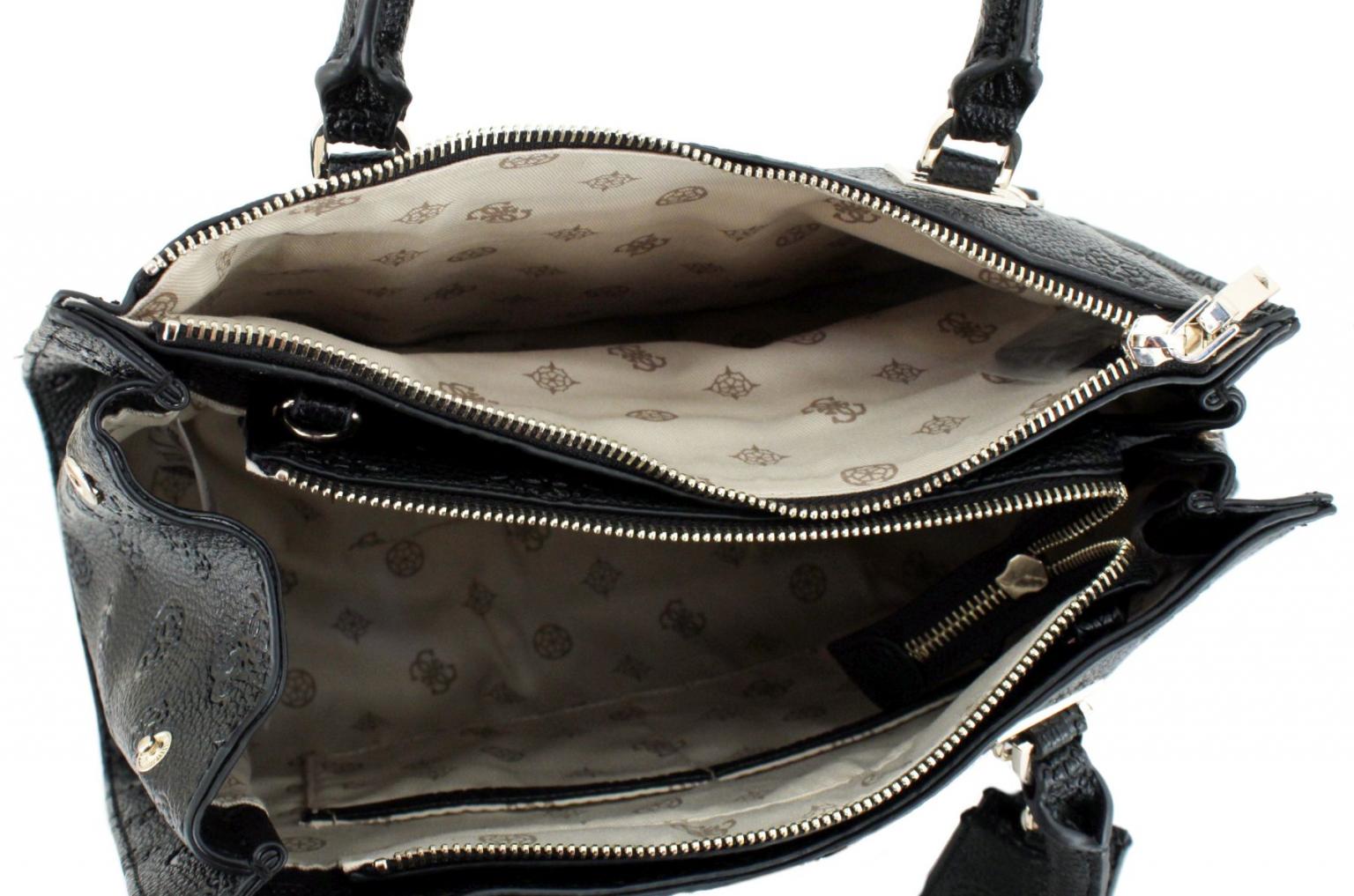 2. Wahl Anhänger fehlt Kurzgrifftasche Cresidia II Guess Dark Taupe Markenprägung