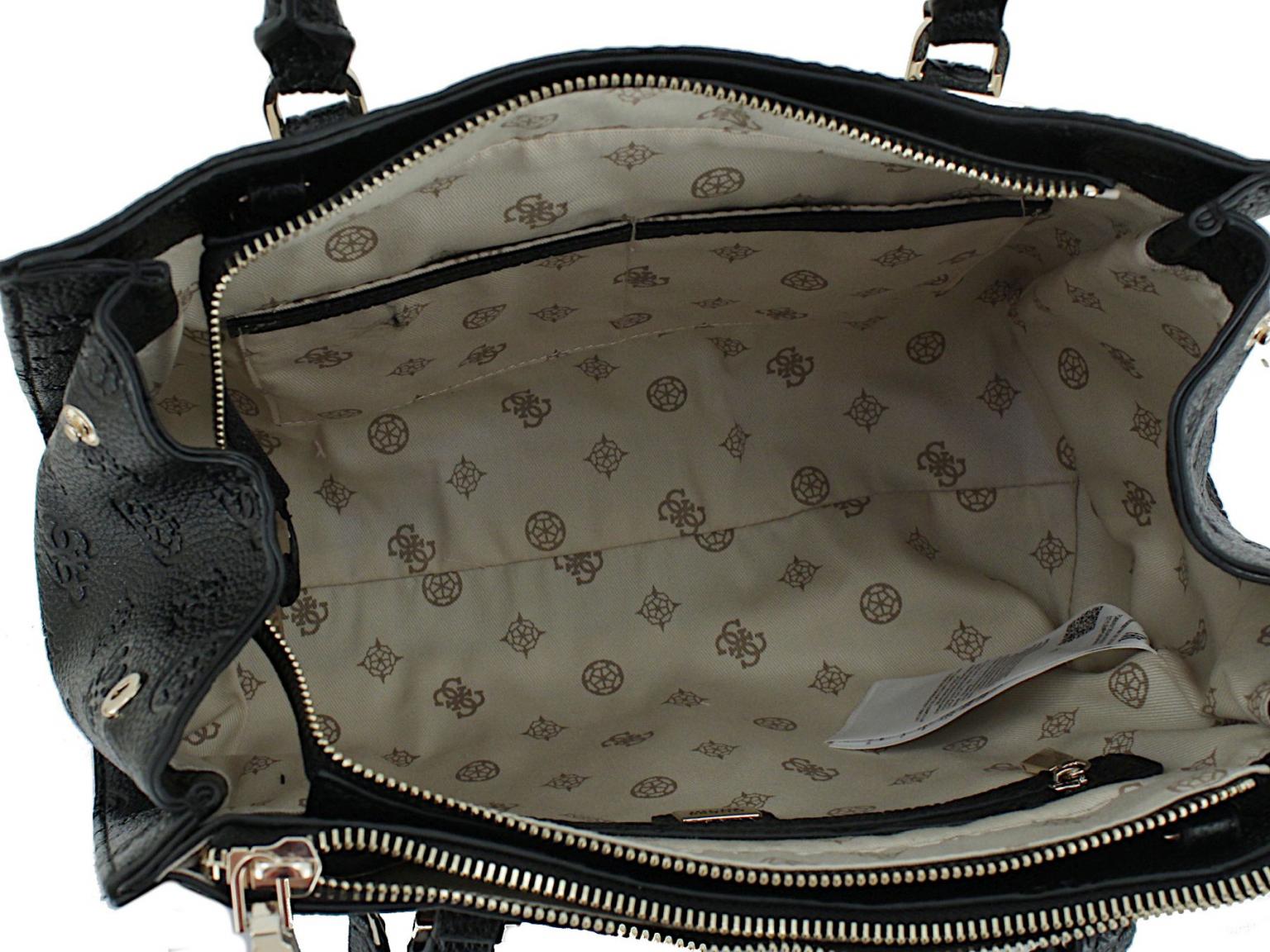 2. Wahl Anhänger fehlt Kurzgrifftasche Cresidia II Guess Dark Taupe Markenprägung
