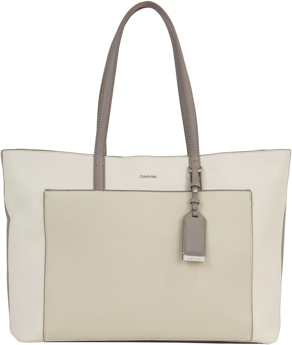 2. Wahl Calvin Klein Shoppertasche Color Block beige taupe Anhänger