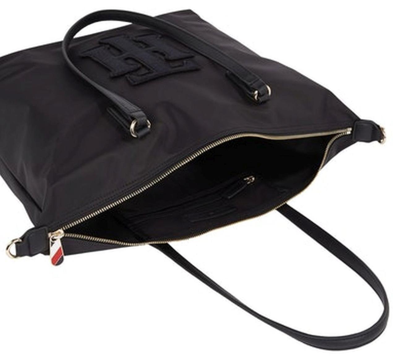2. Wahl Tommy Hilfiger Shopper Black Poppy Tote Applique Schwarz
