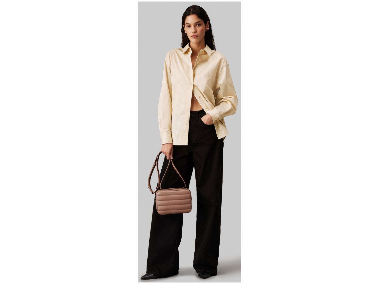 2.WAHL - Crossovertasche Quilt Calvin Klein Chanterelle dunkelbeige Camera Bag