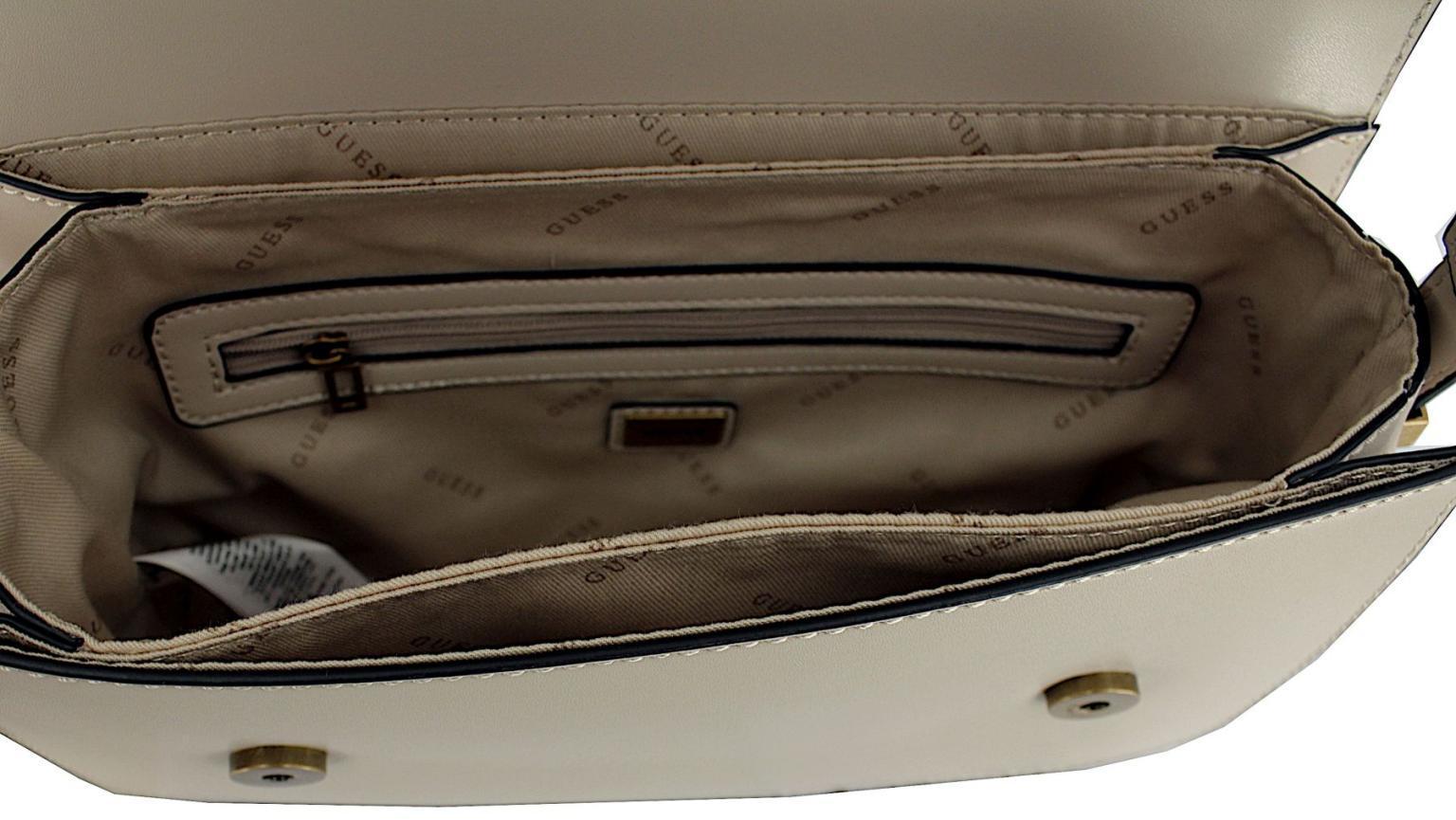 2.WAHL Überschlagtasche Crossover Guess Hensely G Light Rum Beige Kurzgriff verstellbar