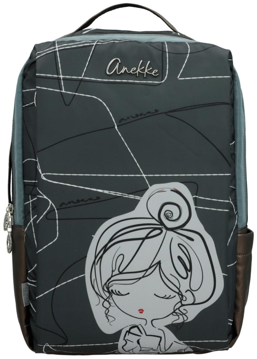 2.Wahl Anekke Tagesrucksack mit Laptopfach Sophia Auralis Olivgrün Nylon