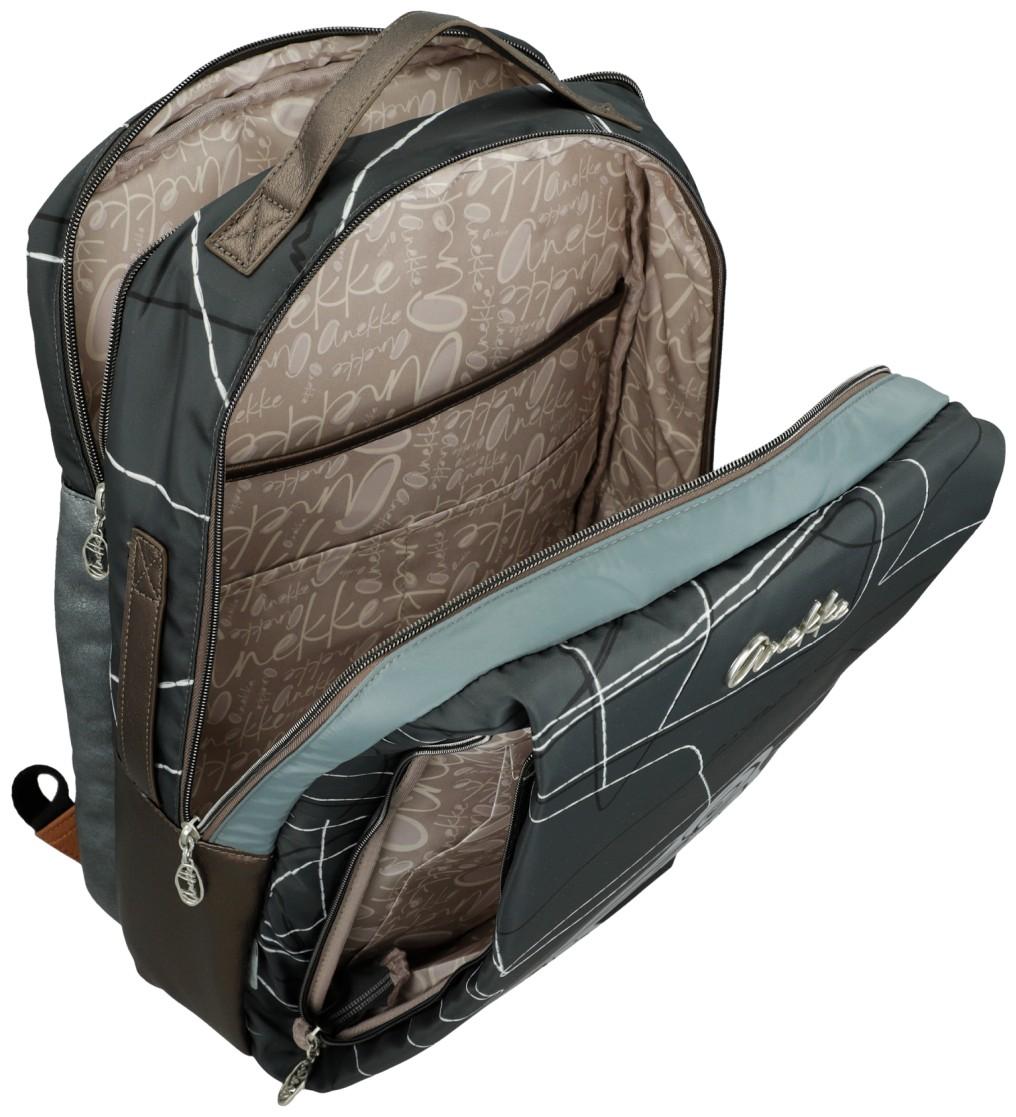 2.Wahl Anekke Tagesrucksack mit Laptopfach Sophia Auralis Olivgrün Nylon
