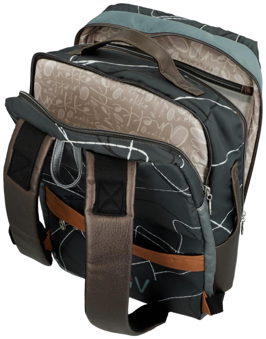 2.Wahl Anekke Tagesrucksack mit Laptopfach Sophia Auralis Olivgrün Nylon