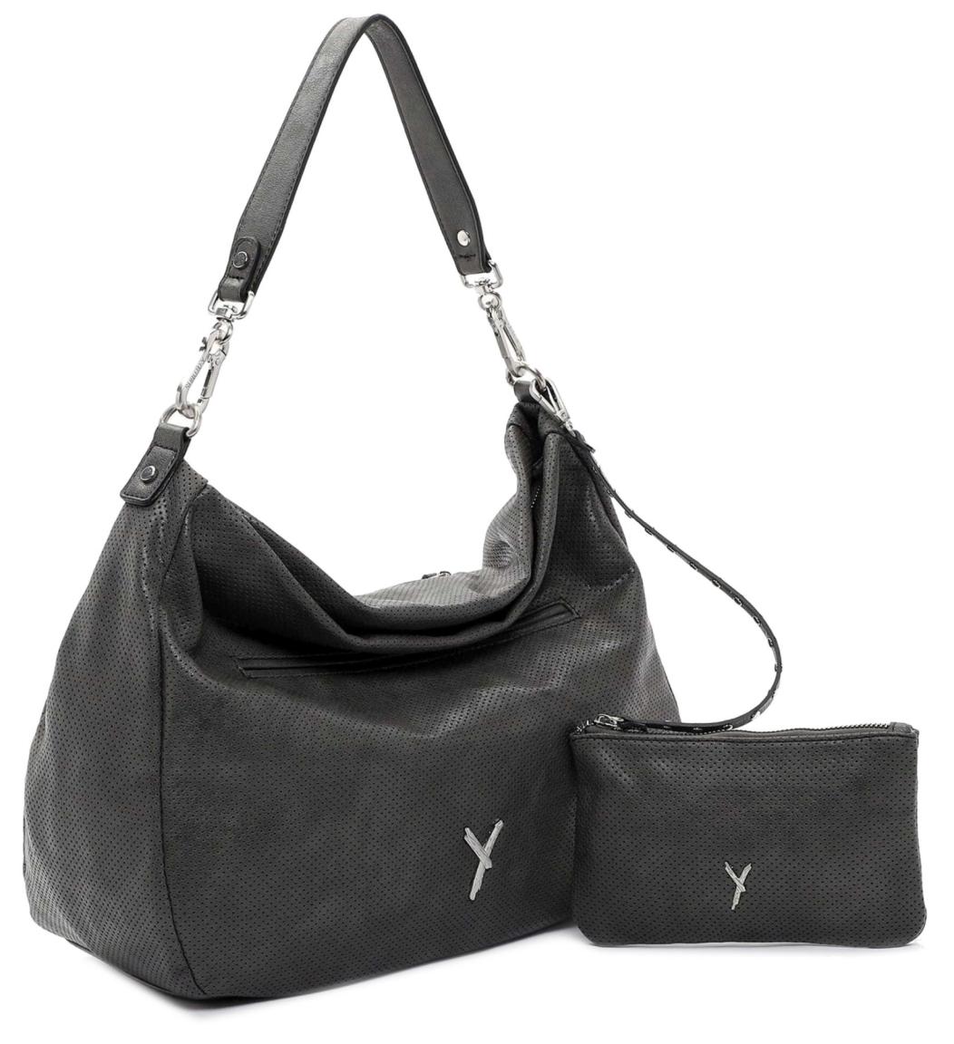 2in1 Beuteltasche Laley Suri Frey Cutoutmuster Grau