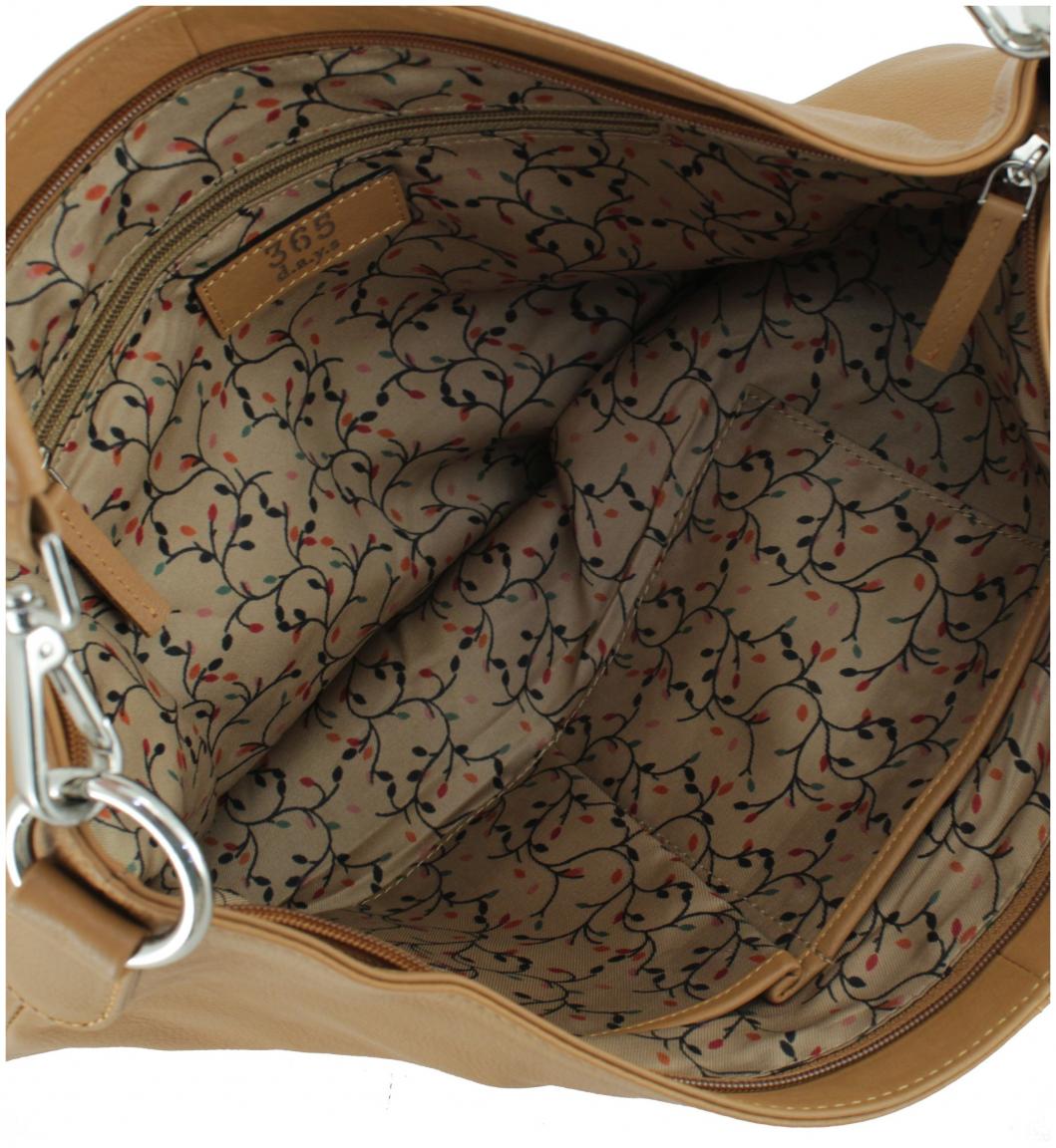365 d.a.y.s Anika Curry große Beuteltasche Camelbraun
