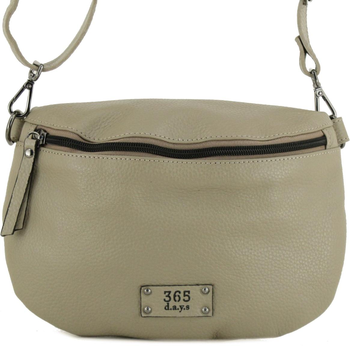 365 d.a.y.s Garda Black schwarze Ledertasche genarbt