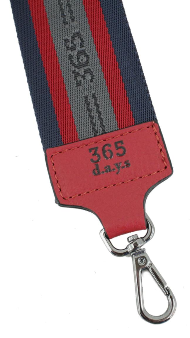 365 d.a.y.s Mississippi Red Taschenriemen Streifen verstellbar