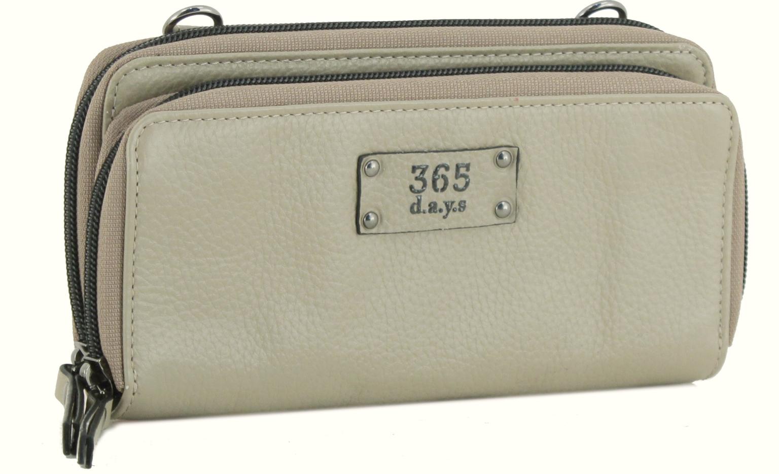 365 d.a.y.s Tokio Taupe beige Abendtasche Portemonnaie crossover