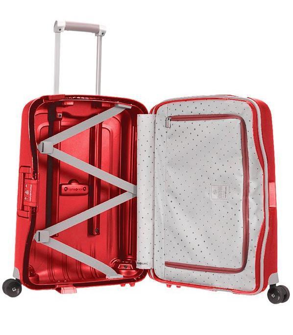 4-Rad Kabinenkoffer Trolley 55cm Samsonite S'Cure rot