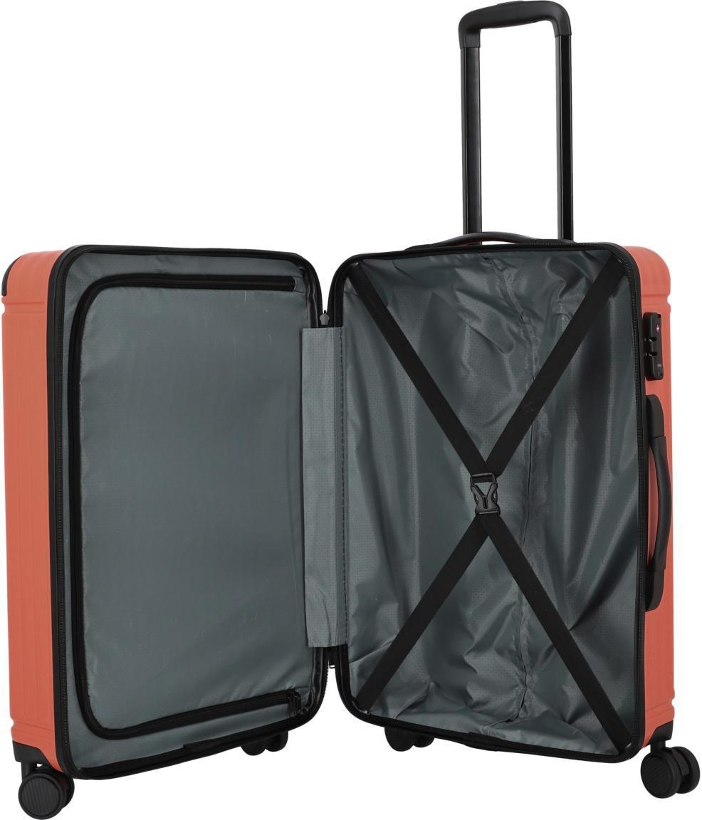 4-Rad-Trolley Hartschale Travelite Cruise M 67cm TSA-Schloss coral