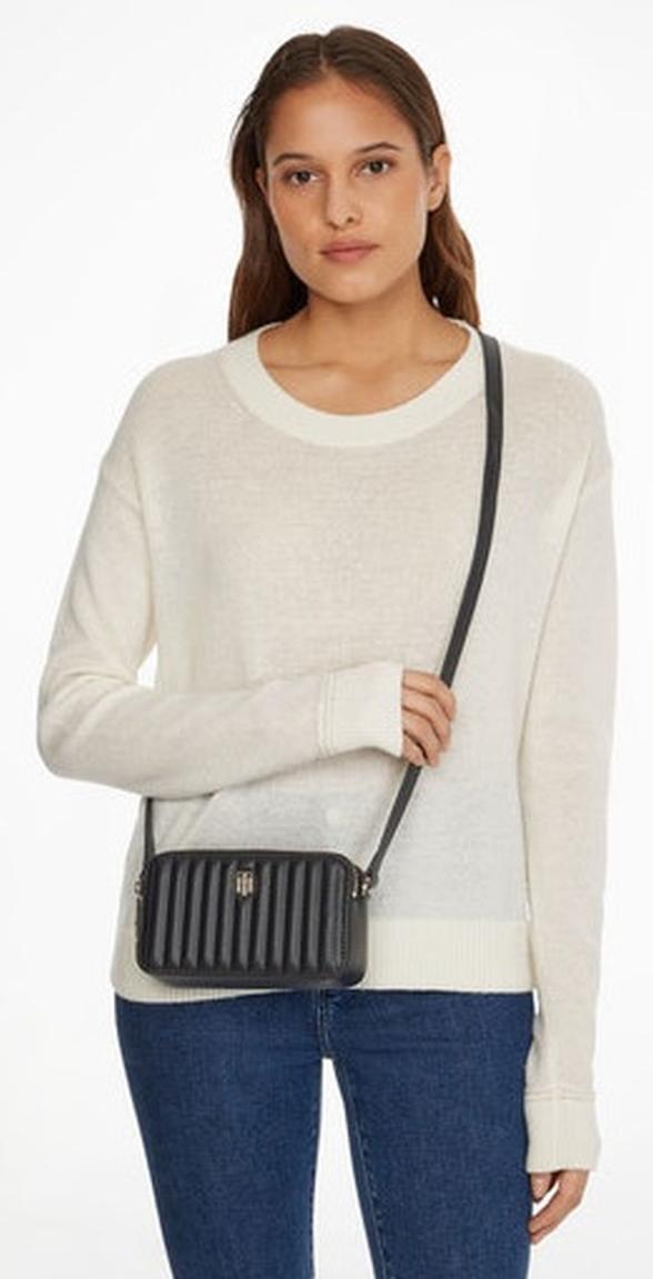 Abendtasche Damen Tommy Hilfiger Timeless Camera Bag Quilted Black