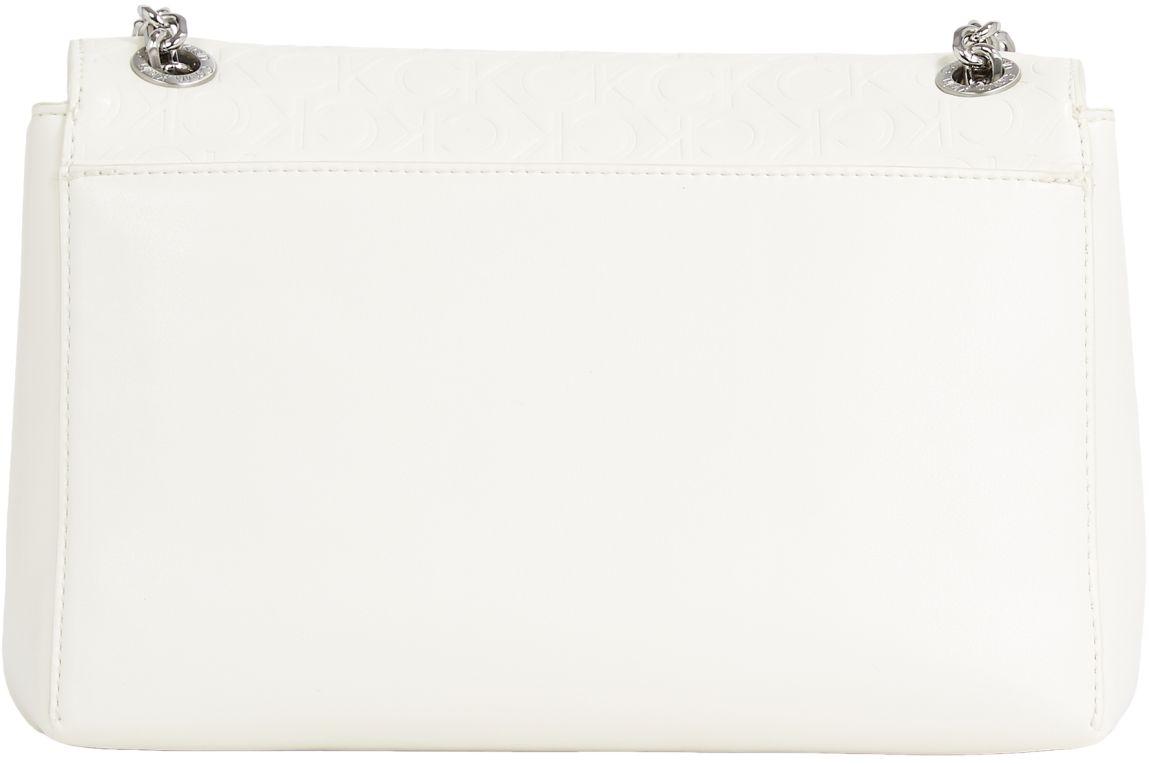 Abendtasche Kettenhenkel Calvin Klein Re-Lock Crossbody Marshmallow offwhite