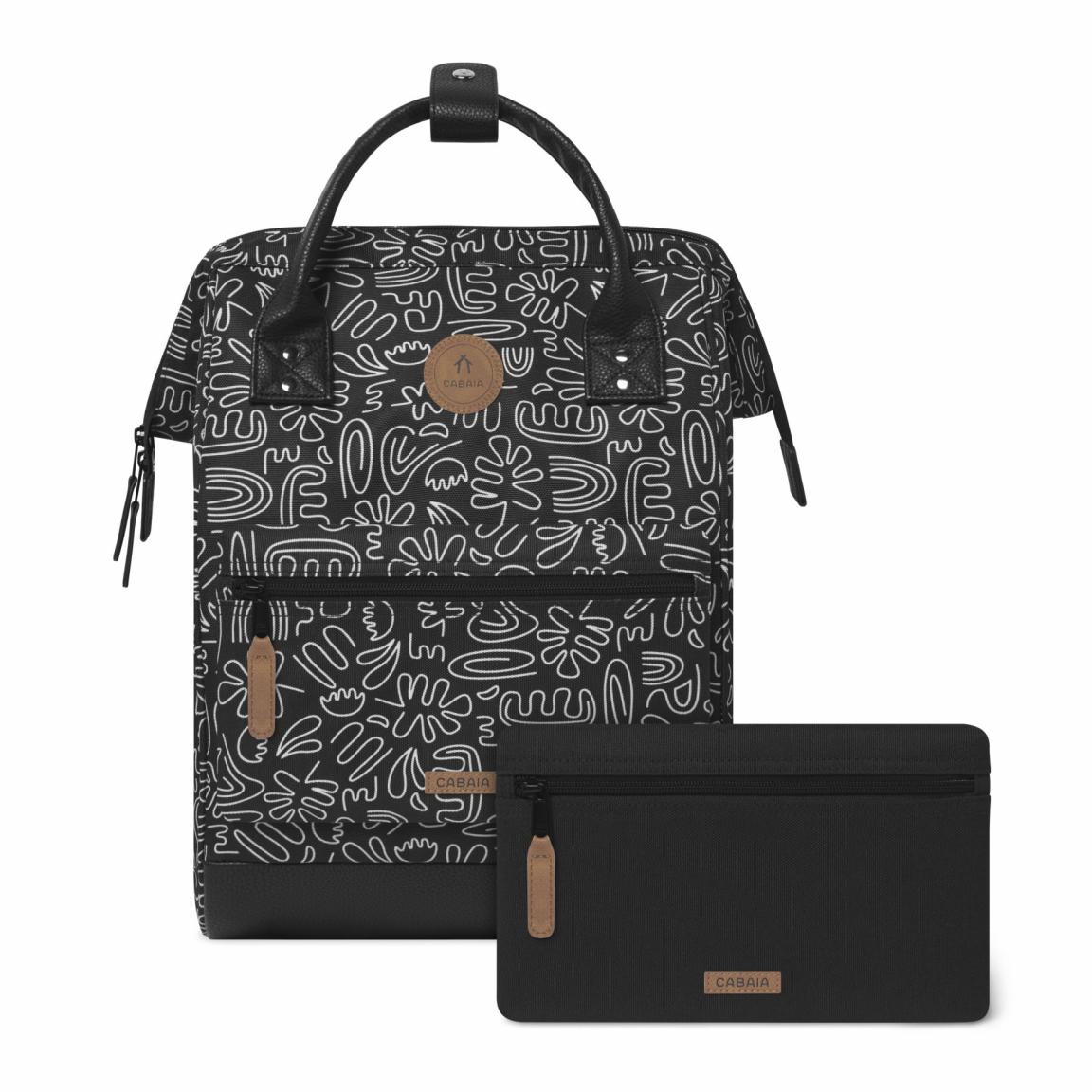 Adventuerer Medium Amiens Cabaia cooler Freizeitrucksack Black and White Muster