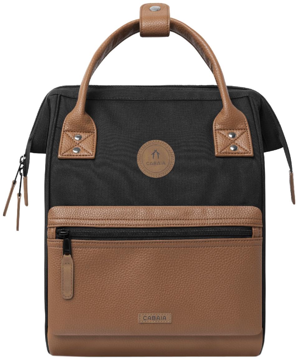 Adventurer Cabaia schwarz Perlon Cologne braun Small nachhaltig Tagesrucksack