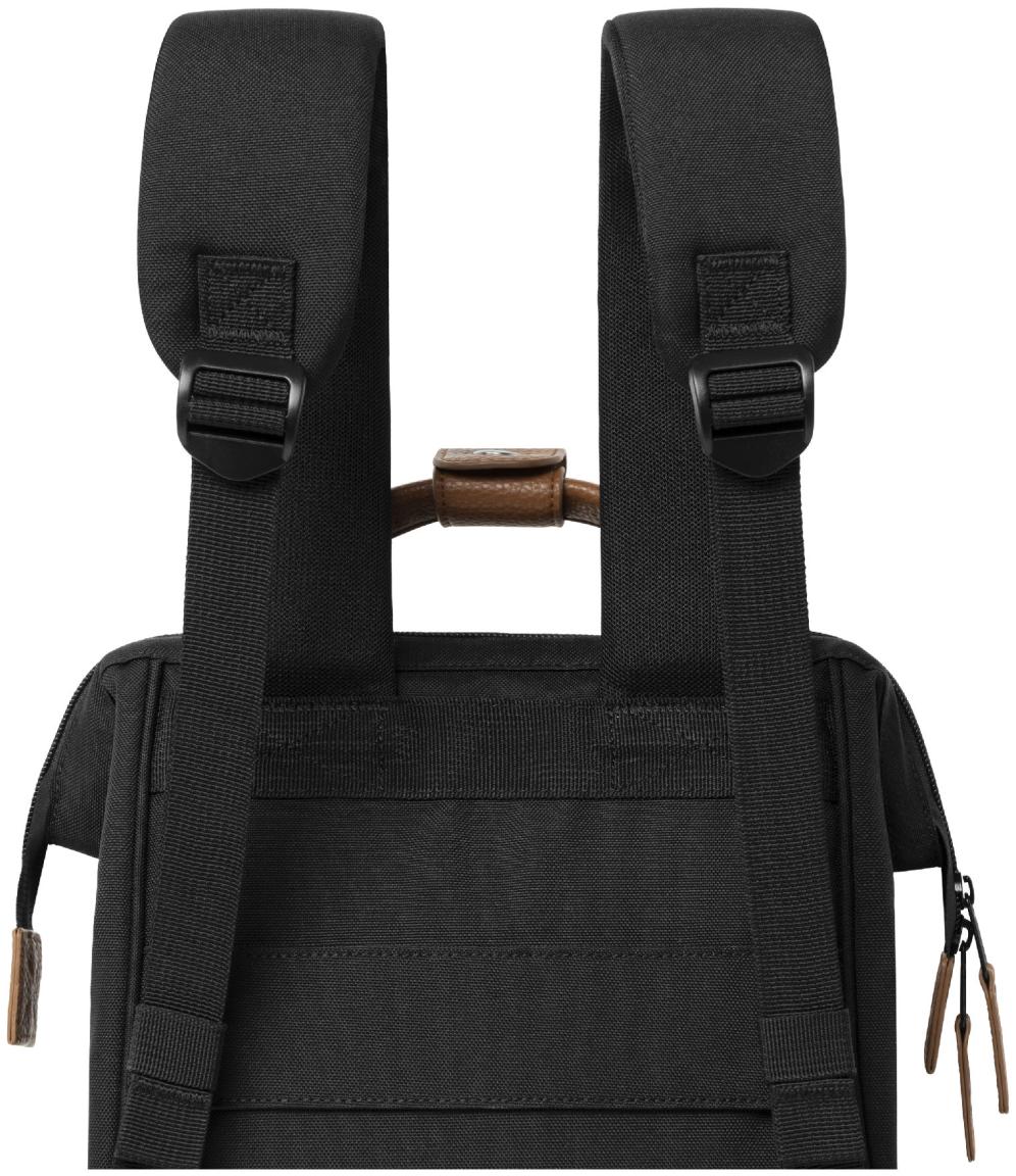 Adventurer Cabaia schwarz Perlon Cologne braun Small nachhaltig Tagesrucksack