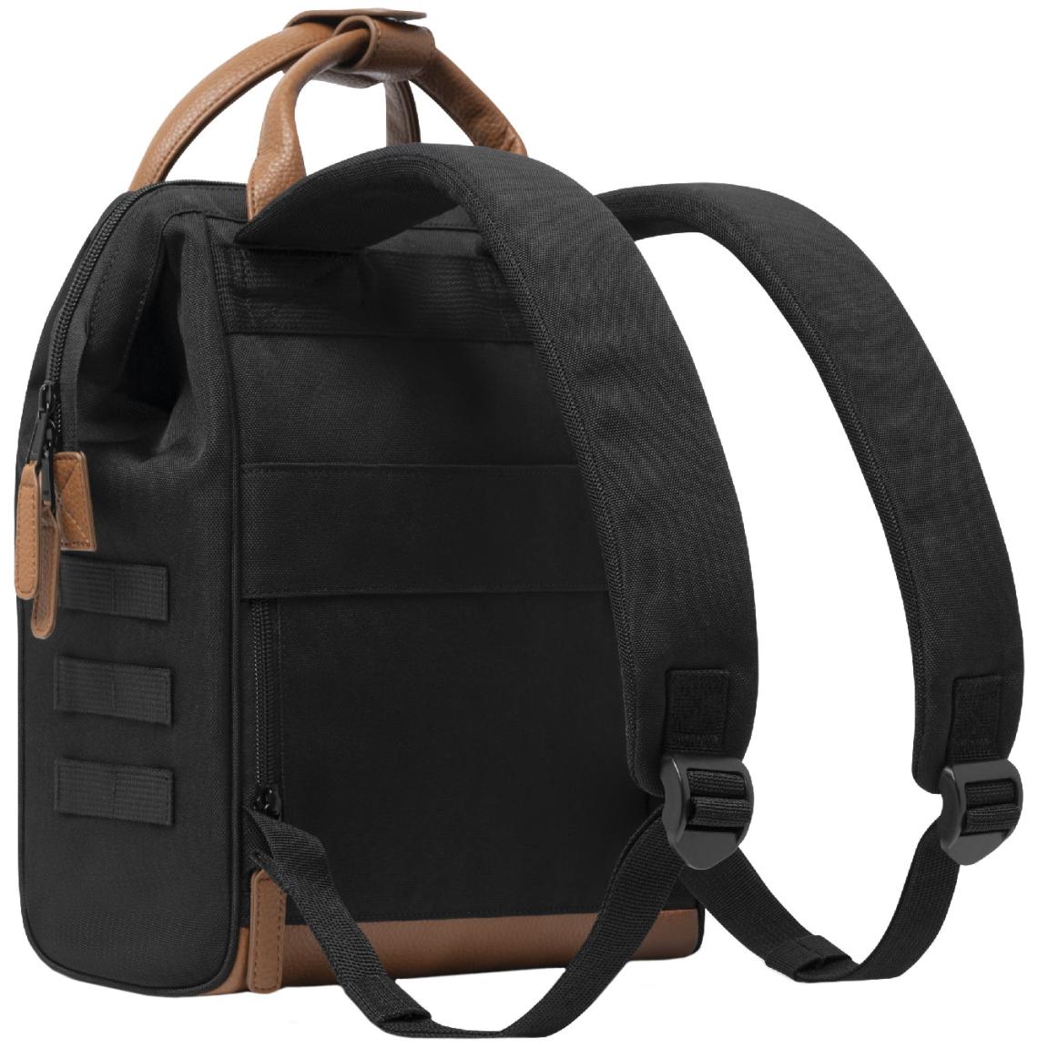 Adventurer Cabaia schwarz Perlon Cologne braun Small nachhaltig Tagesrucksack