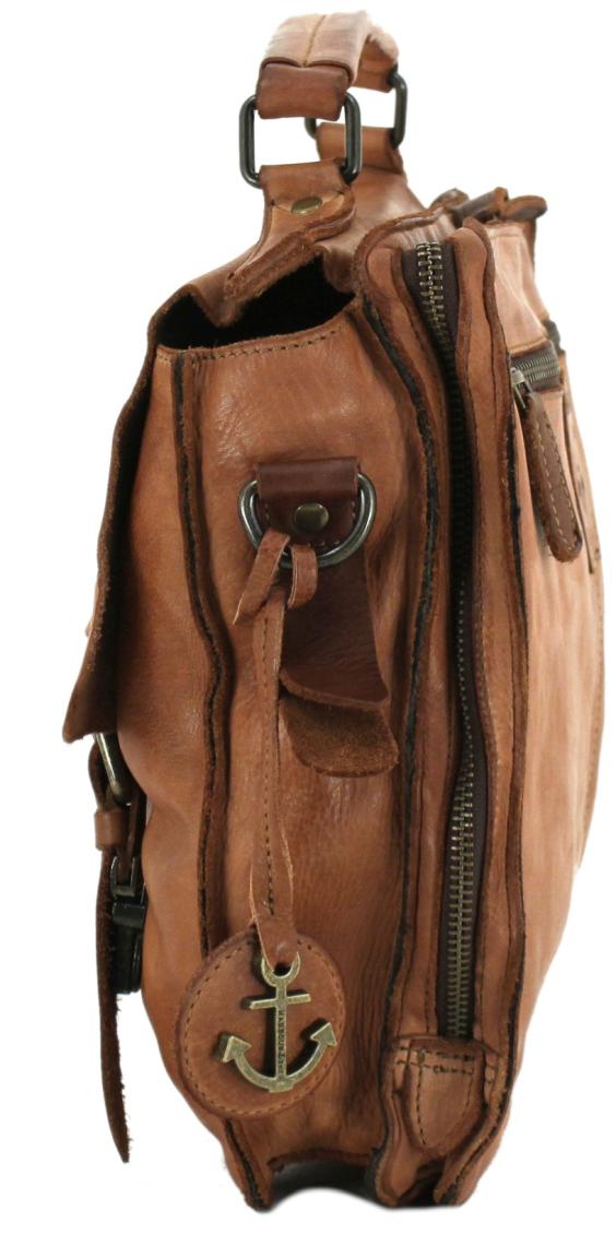 Aktentasche schwarz Vintage Harbour 2nd Ashton gewaschenes Leder