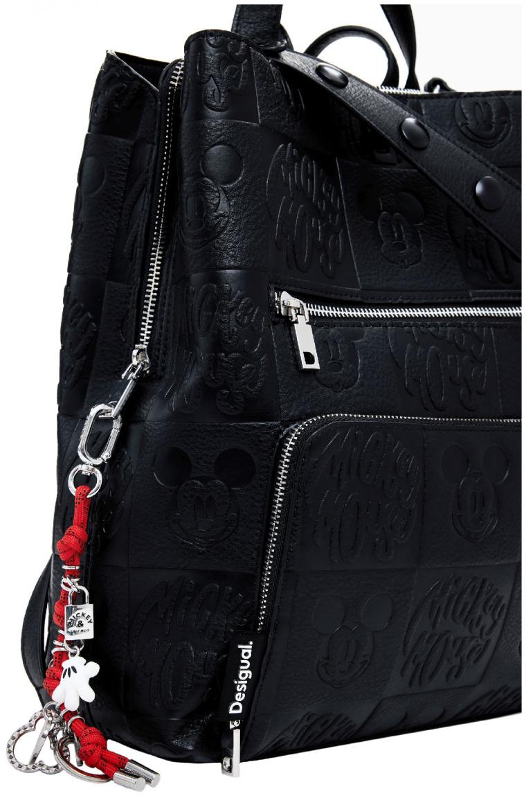 All Mickey negro Damenrucksack Desigual schwarz Prägung Sumy
