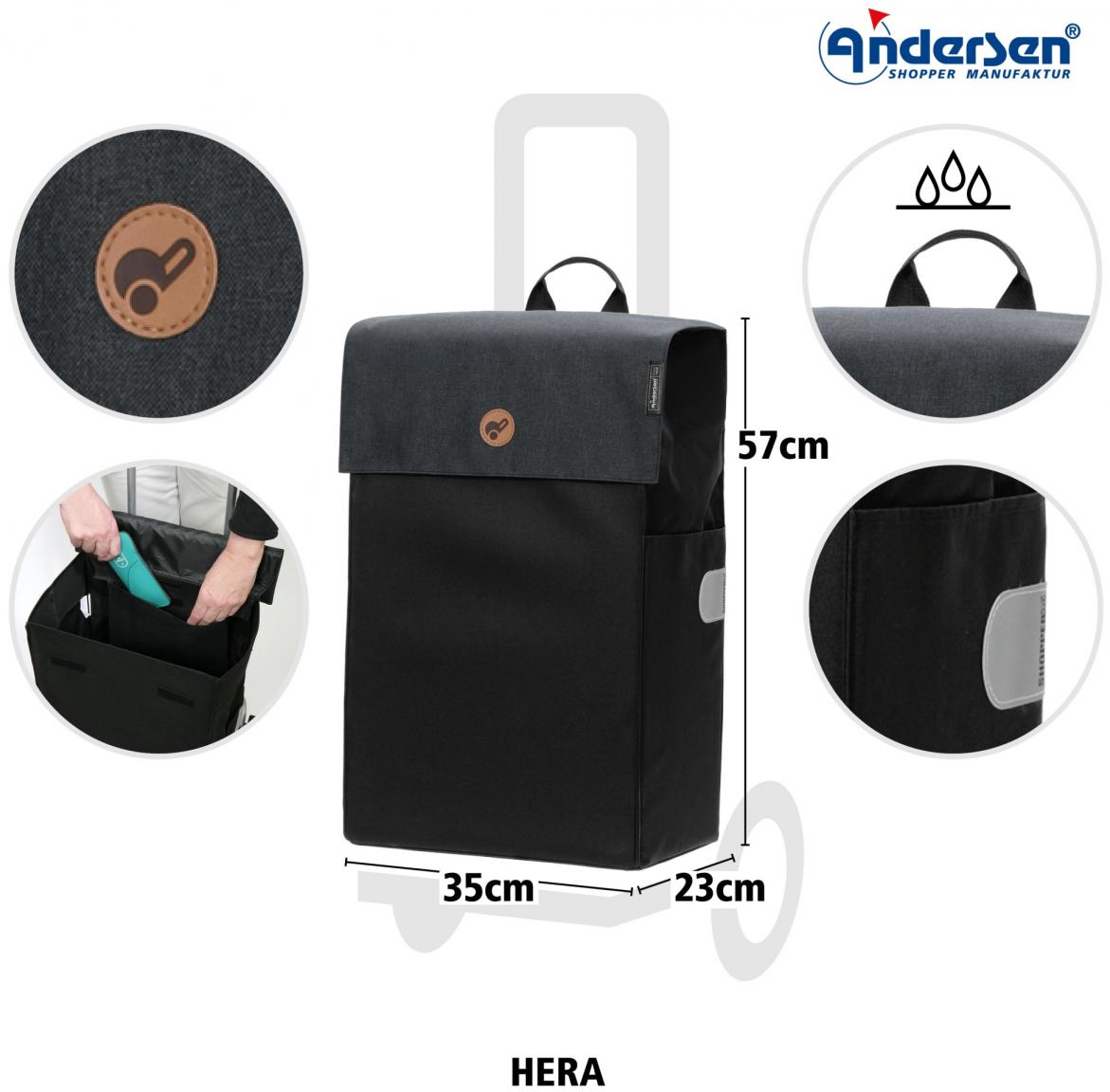 Andersen Einkaufstrolley Scala Shopper Hera Schwarz