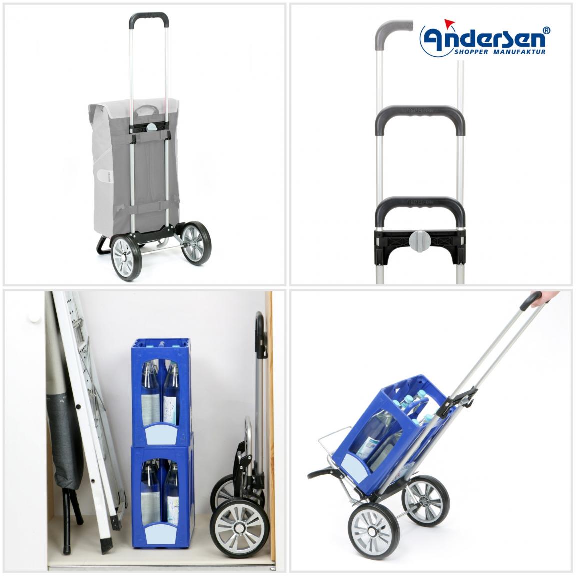 Andersen Einkaufstrolley rot gestreift Unus Shopper Tilde