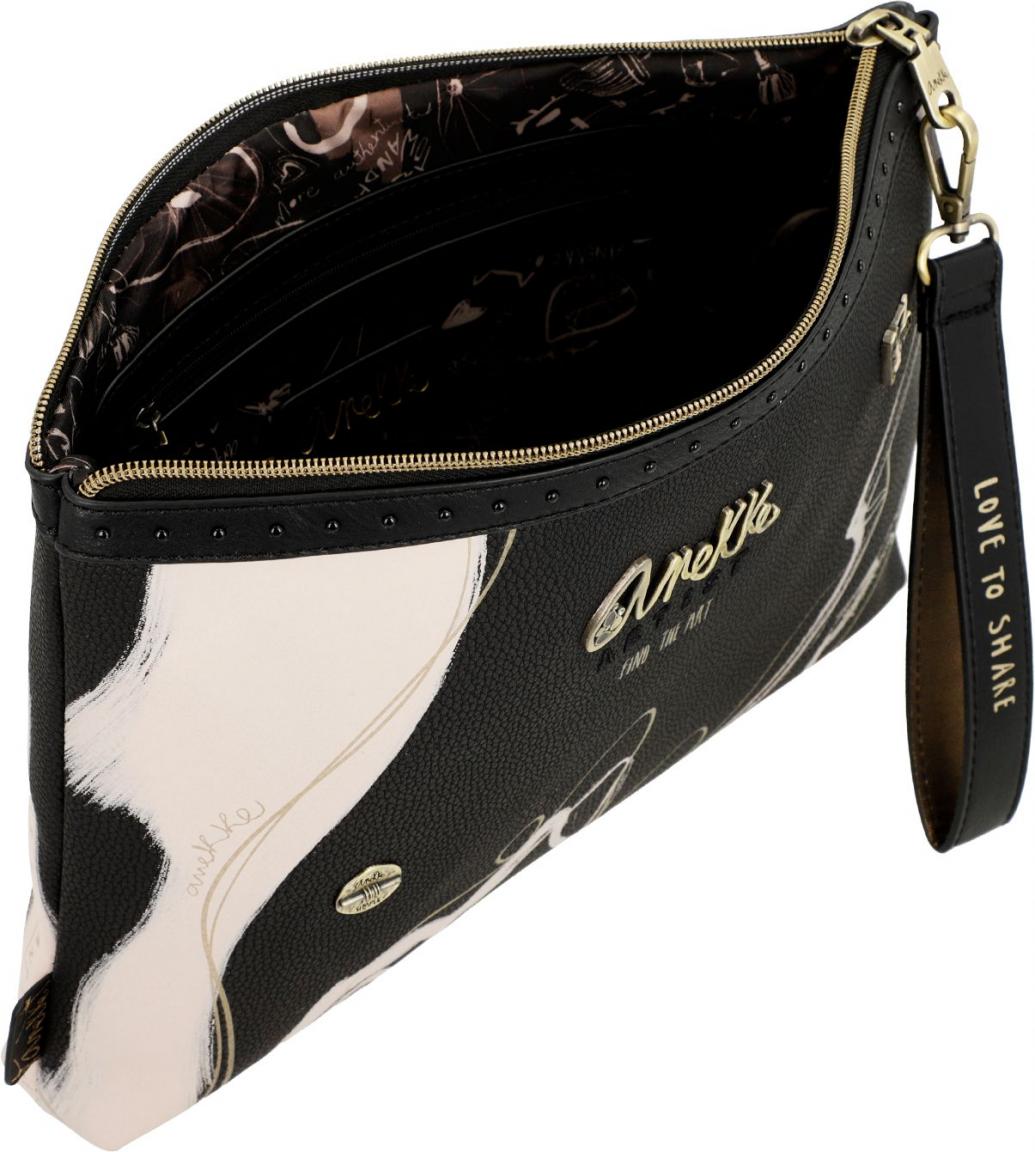 Anekke Abendtasche Shoen Nature Shodo Schwarz Handschlaufe