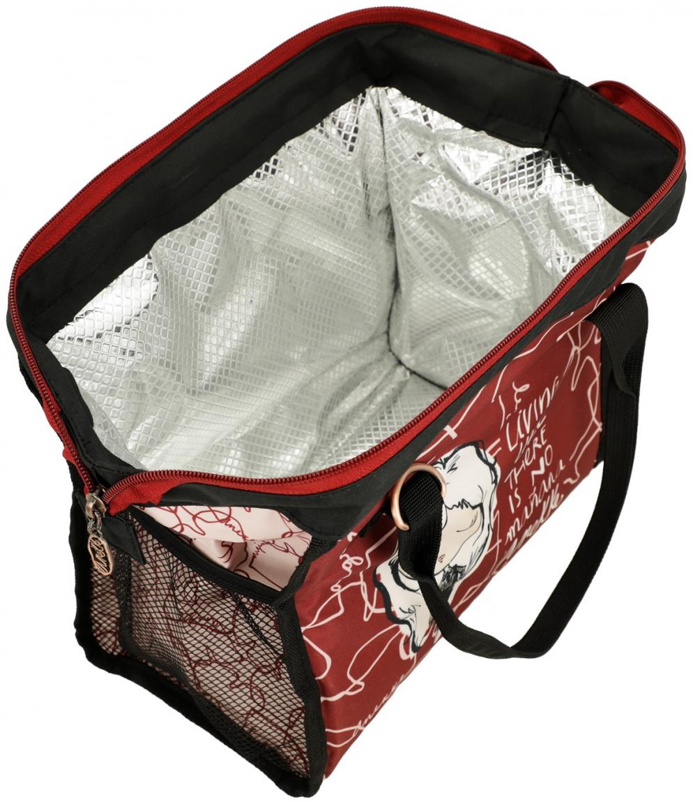 Anekke Alma Lunchbag isolierend dunkelrot zartrosa