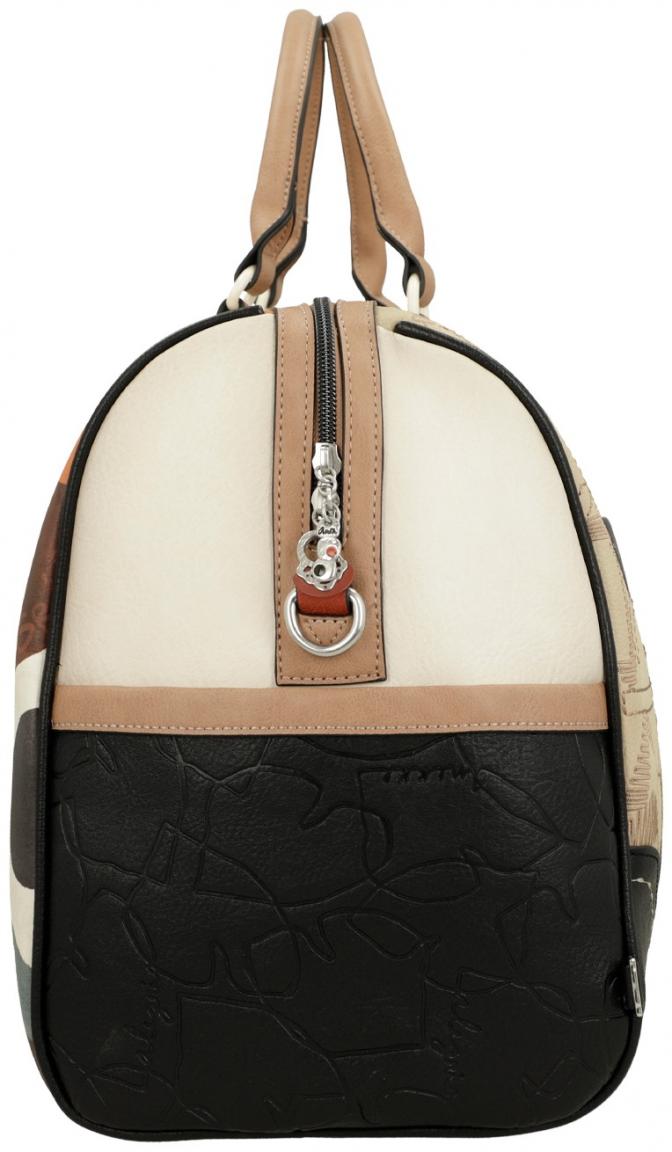 Anekke Alma bestickter Weekender beige bunt Glitzer
