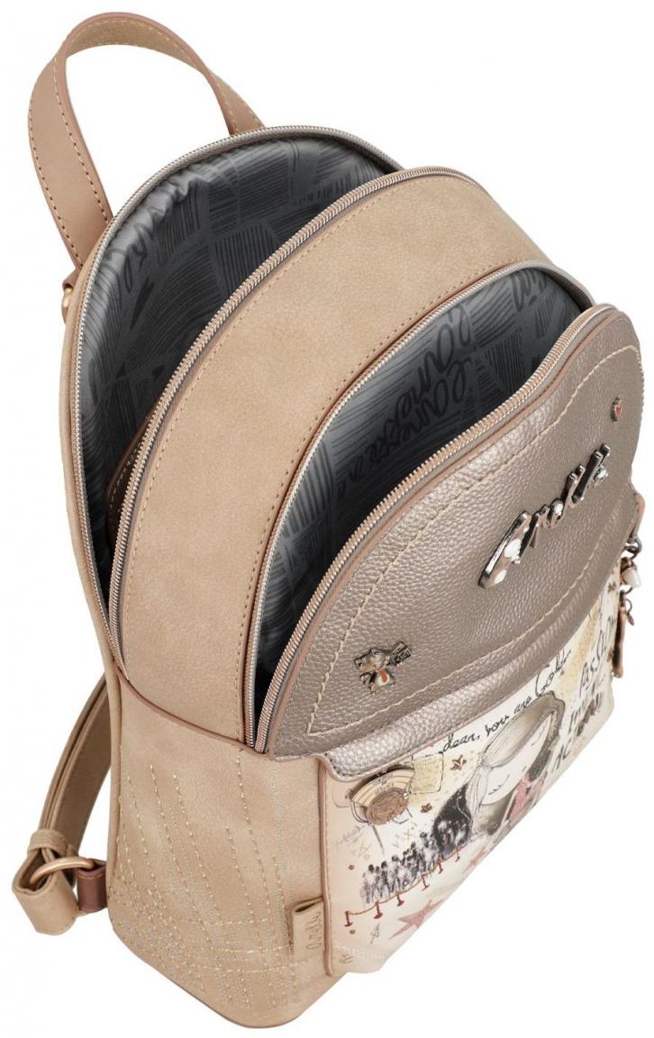 Anekke Backpack Hollywood Golden Glamour Print metallic