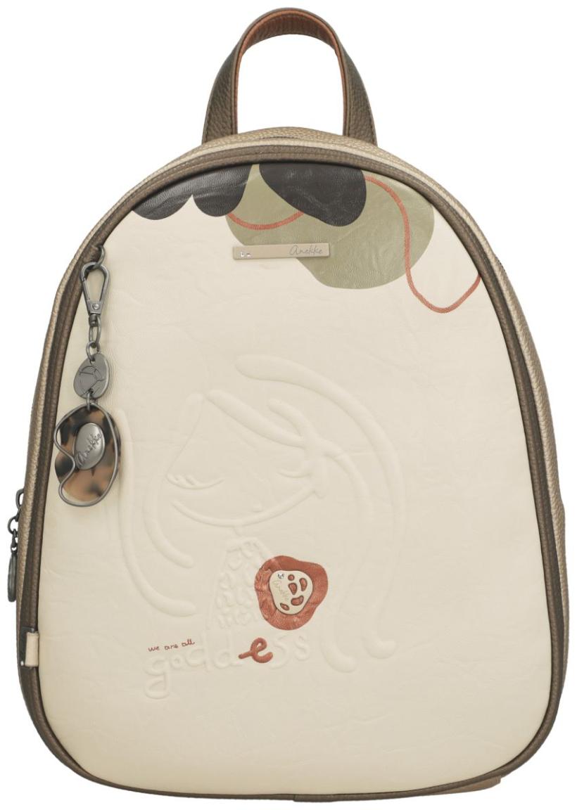 Anekke Backpack feminin Sophia beige Silhouette metallic Gaia