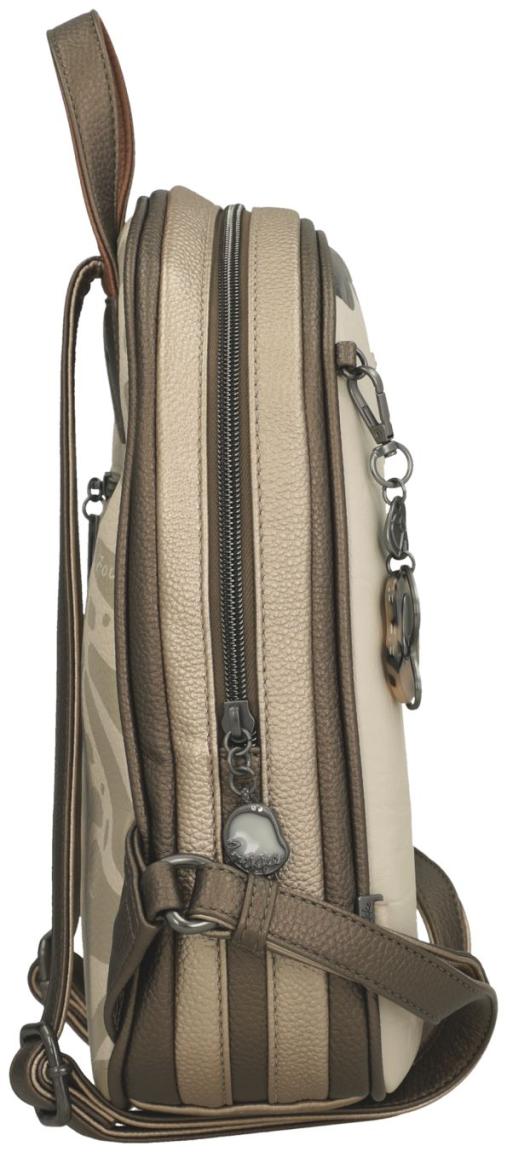 Anekke Backpack feminin Sophia beige Silhouette metallic Gaia