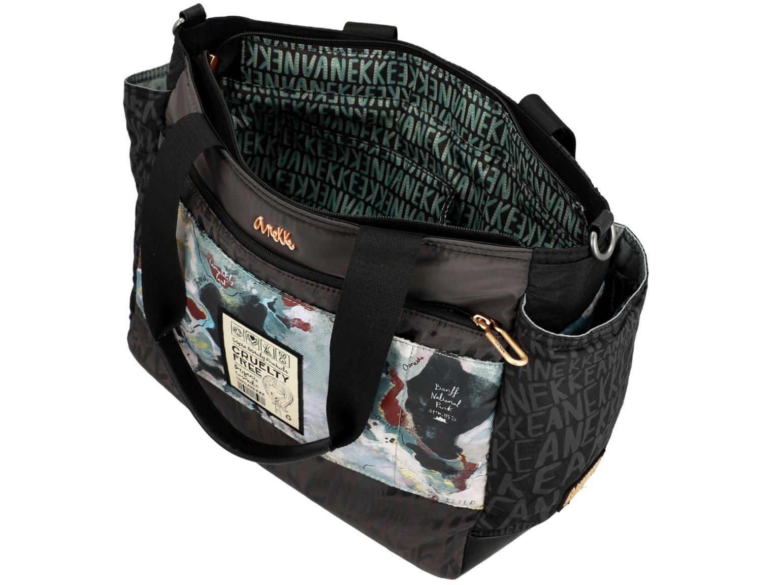 Anekke Beuteltasche Öko Nature Woods Black Nylon