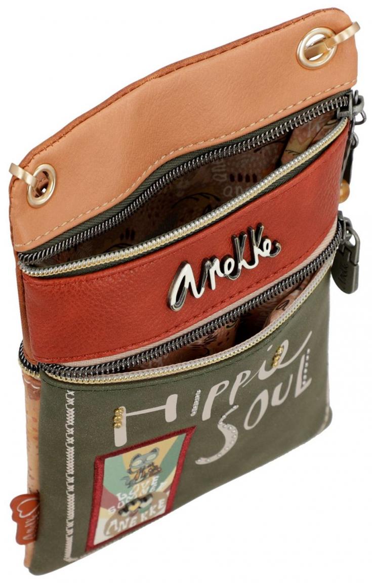 Anekke Crossovertasche Handybag Flowers Peace and Love Hippie Soul