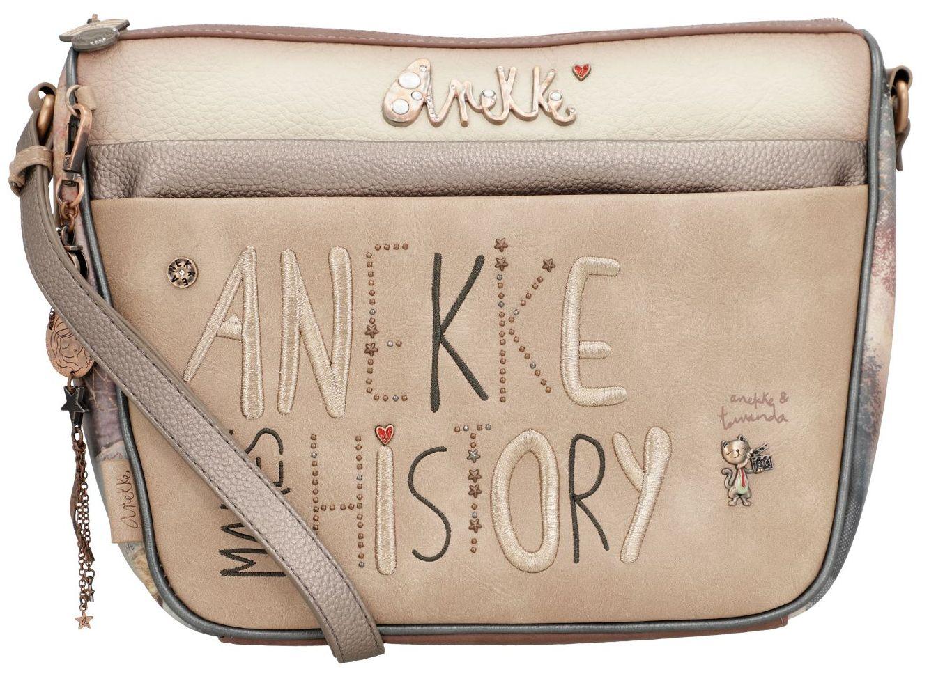 Anekke Crossovertasche Hollywood Stars Brauntöne metallic