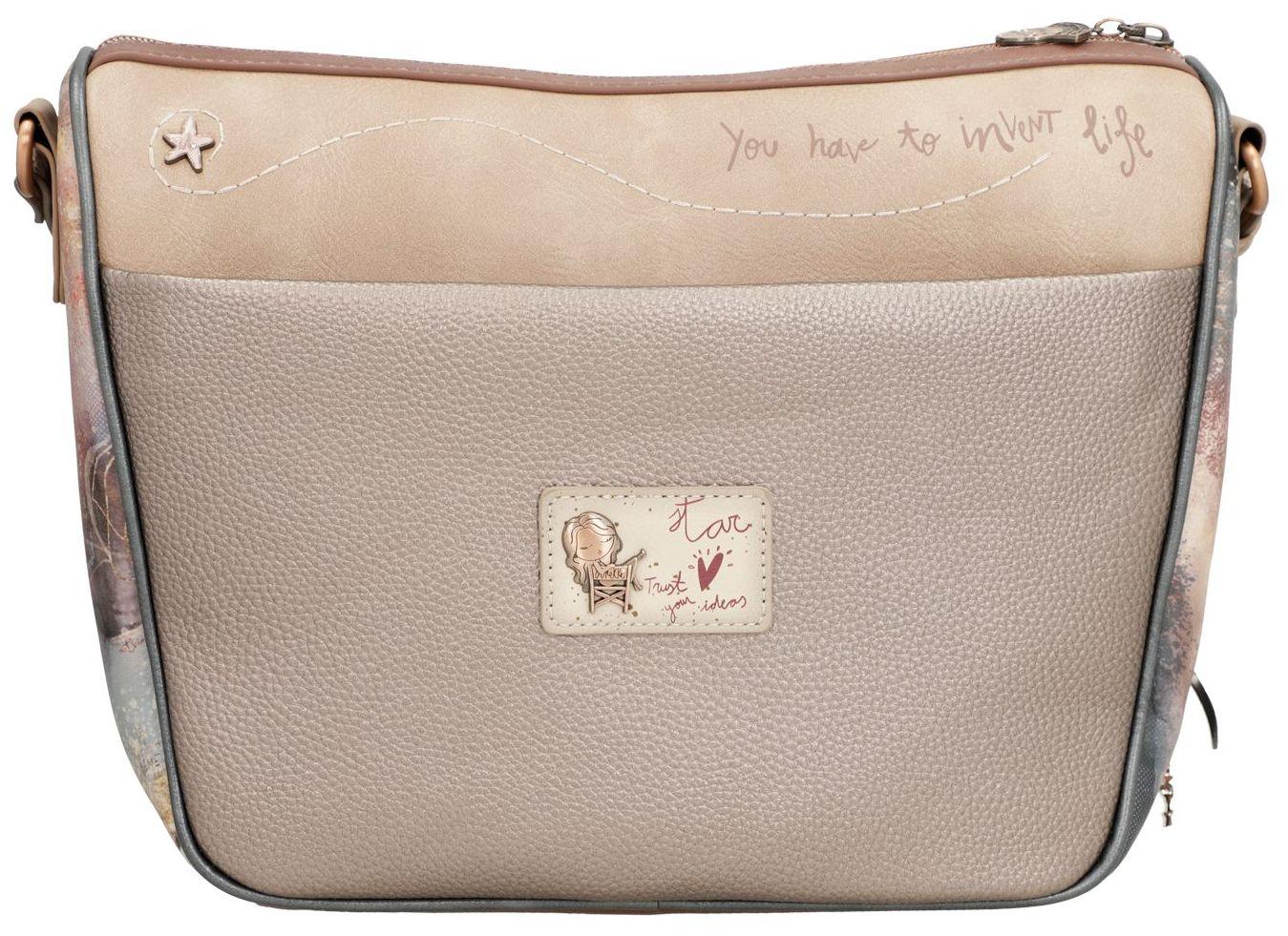 Anekke Crossovertasche Hollywood Stars Brauntöne metallic