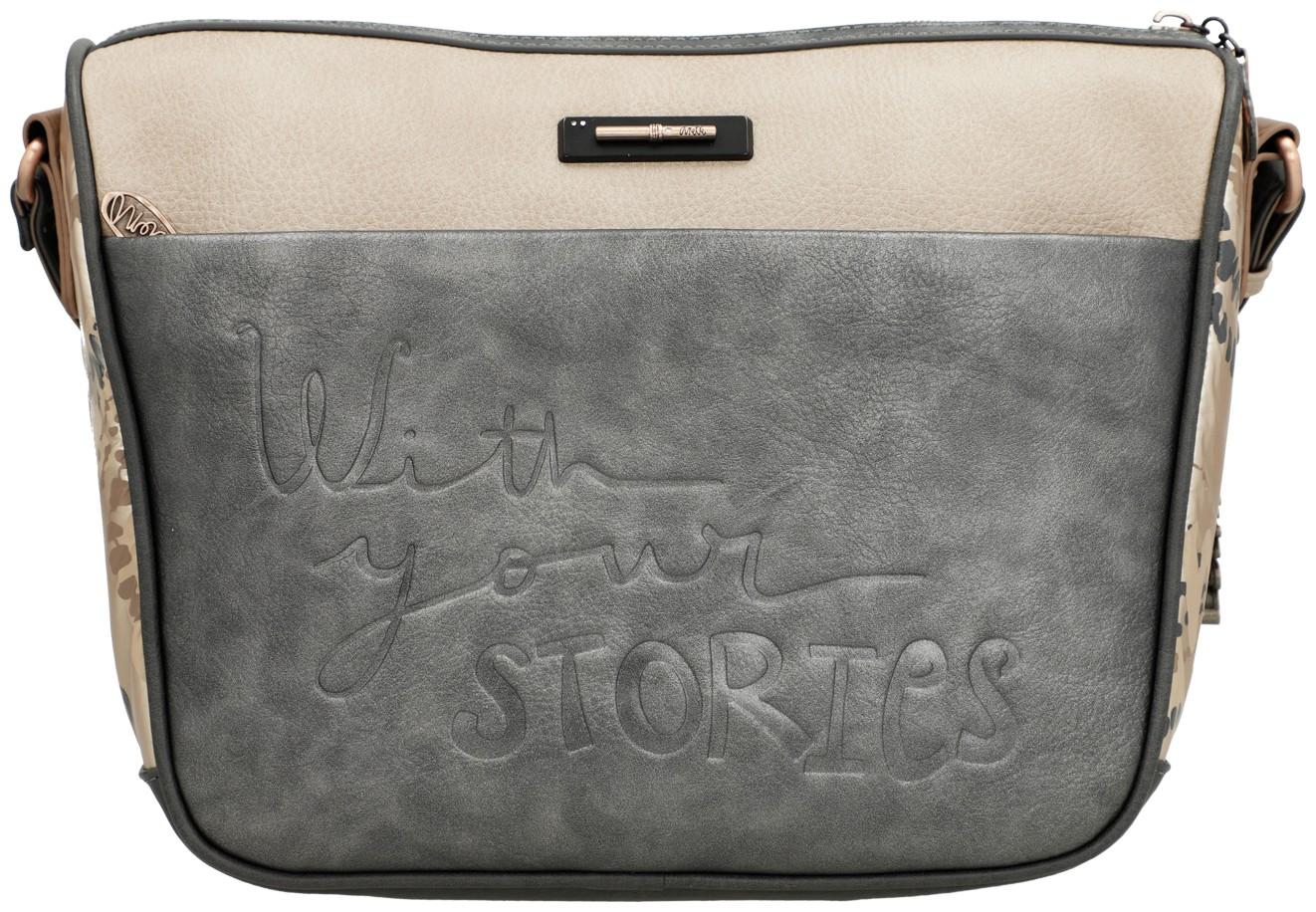 Anekke Crossovertasche beige metallic Real Intentions