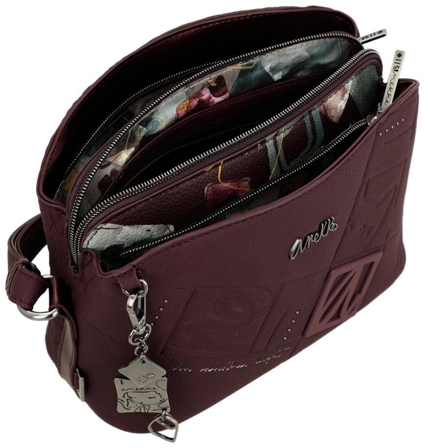 Anekke Damentasche bordeaux Nieten Real Evolution