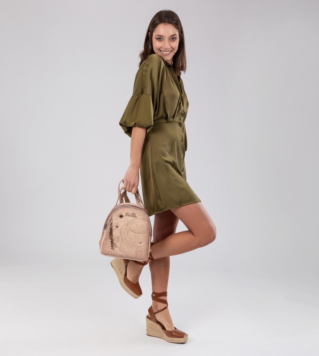 Anekke Danemrucksack Nude bestickt Glitzersteine Silhouette Hollywood