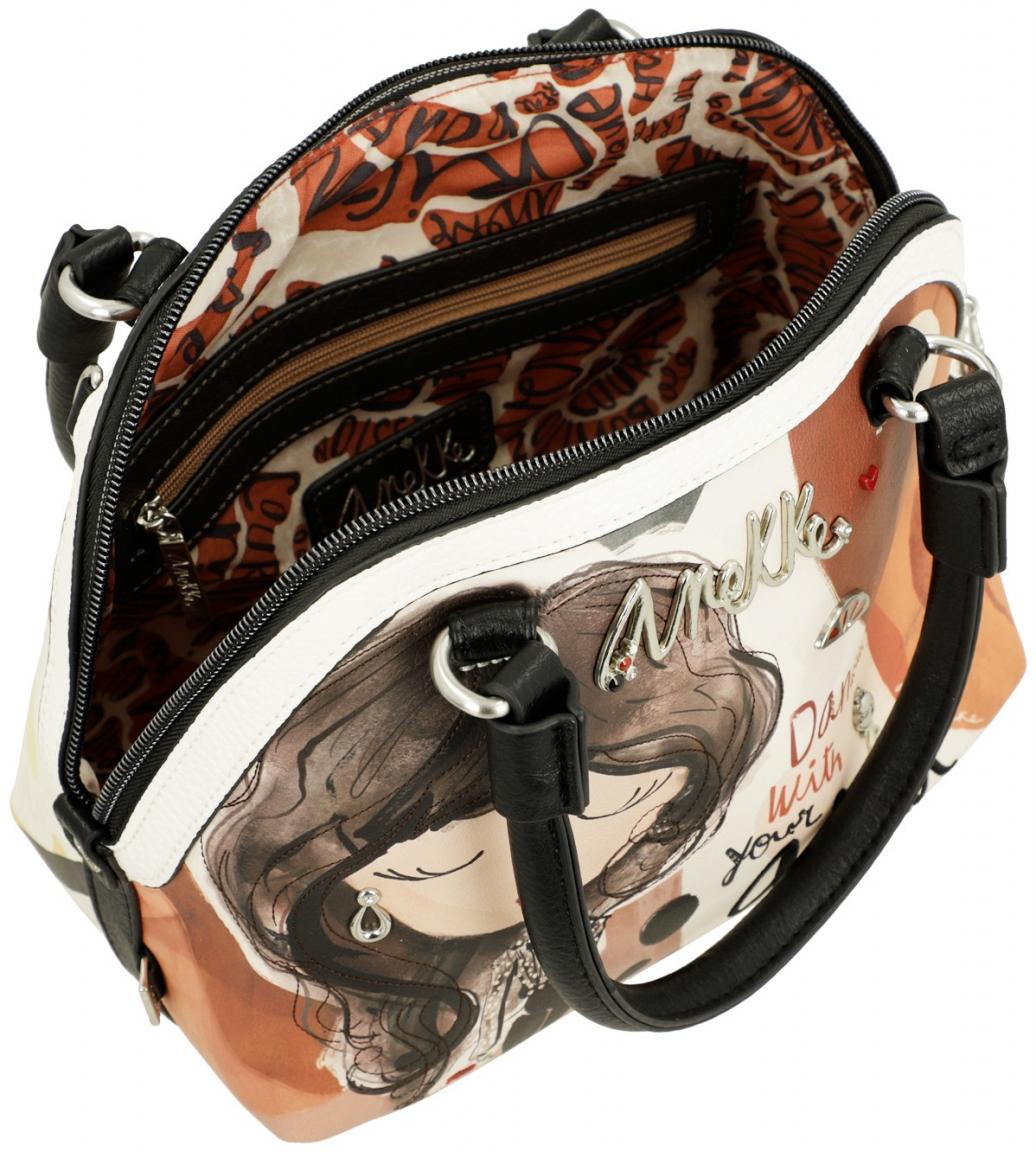 Anekke Handtasche klein Alma Print Glitzersteine