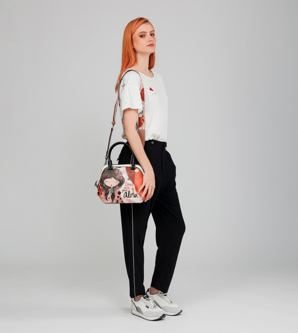 Anekke Handtasche klein Alma Print Glitzersteine