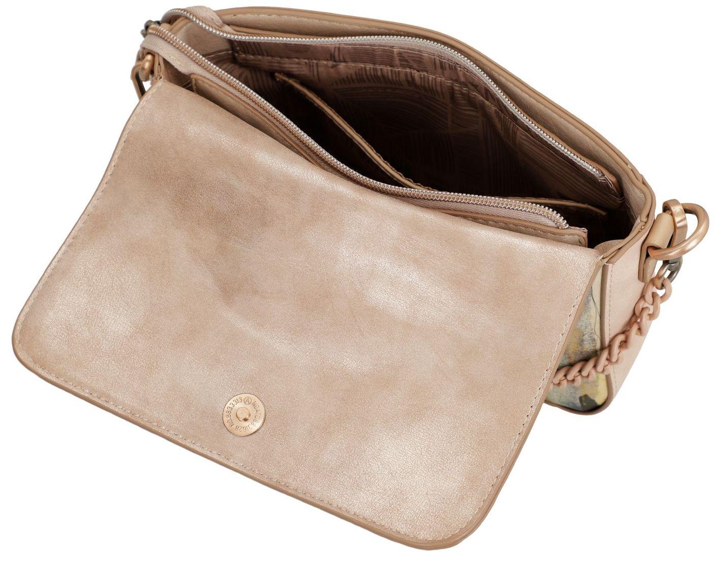 Anekke Hollywood Überschlagtasche Baguette Bag bunt Perlen Kette