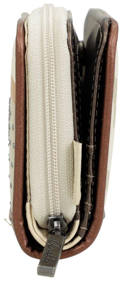 Anekke Klappbörse flexibel beige Sophia Muster Gaia RFID