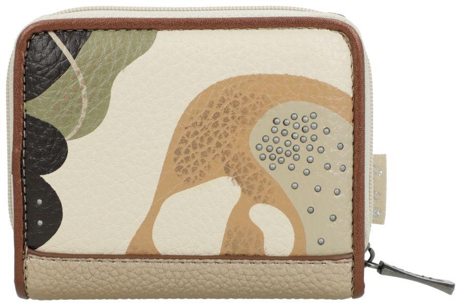 Anekke Klappbörse flexibel beige Sophia Muster Gaia RFID