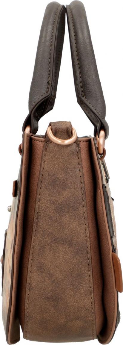 Anekke Kurzgrifftasche Shoen braun Japan Künstlerin Glitzer