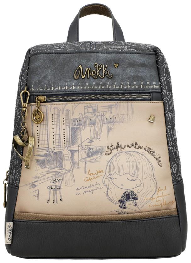 Anekke Mademoiselle Damenrucksack Blau Glitzer Kreativ Studio